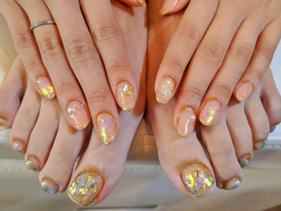 ネイル ニュアンスネイル ハンドネイル フットネイル private salon mieのネイルデザイン
