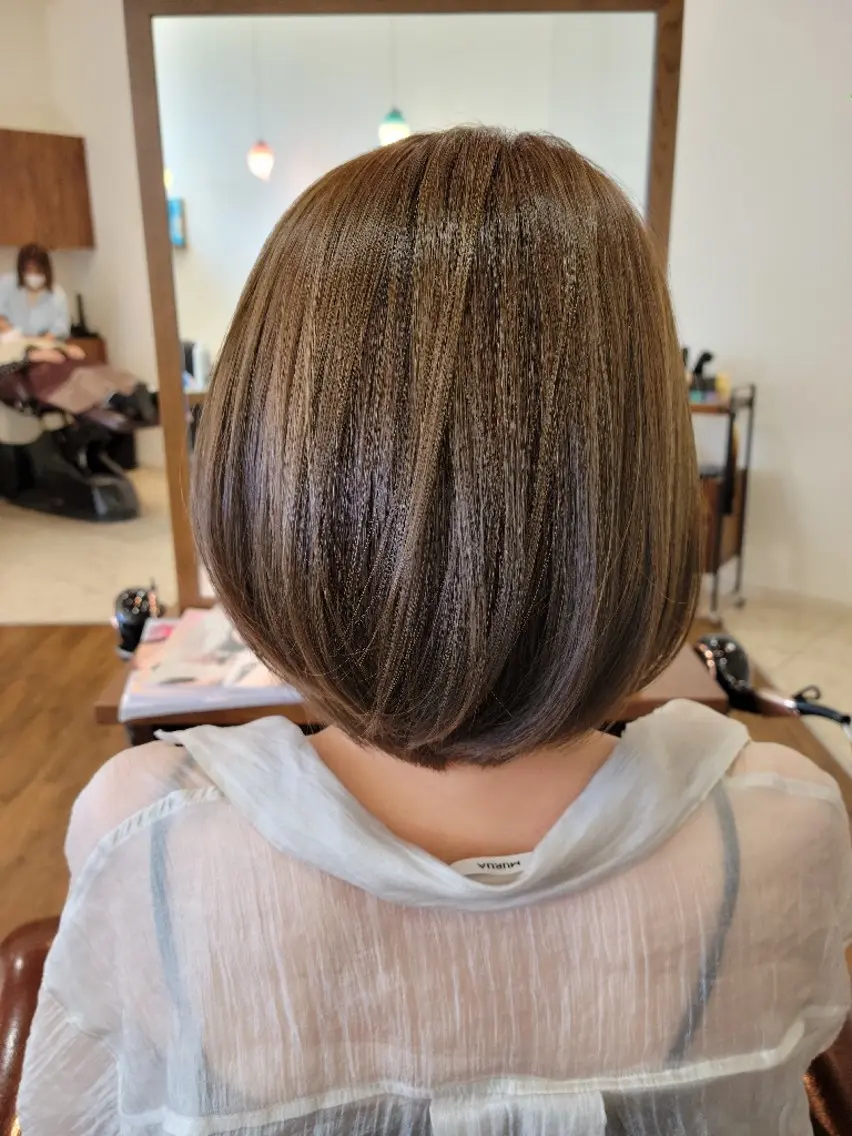 ミディアム カラー 中川 秀明のヘアスタイル