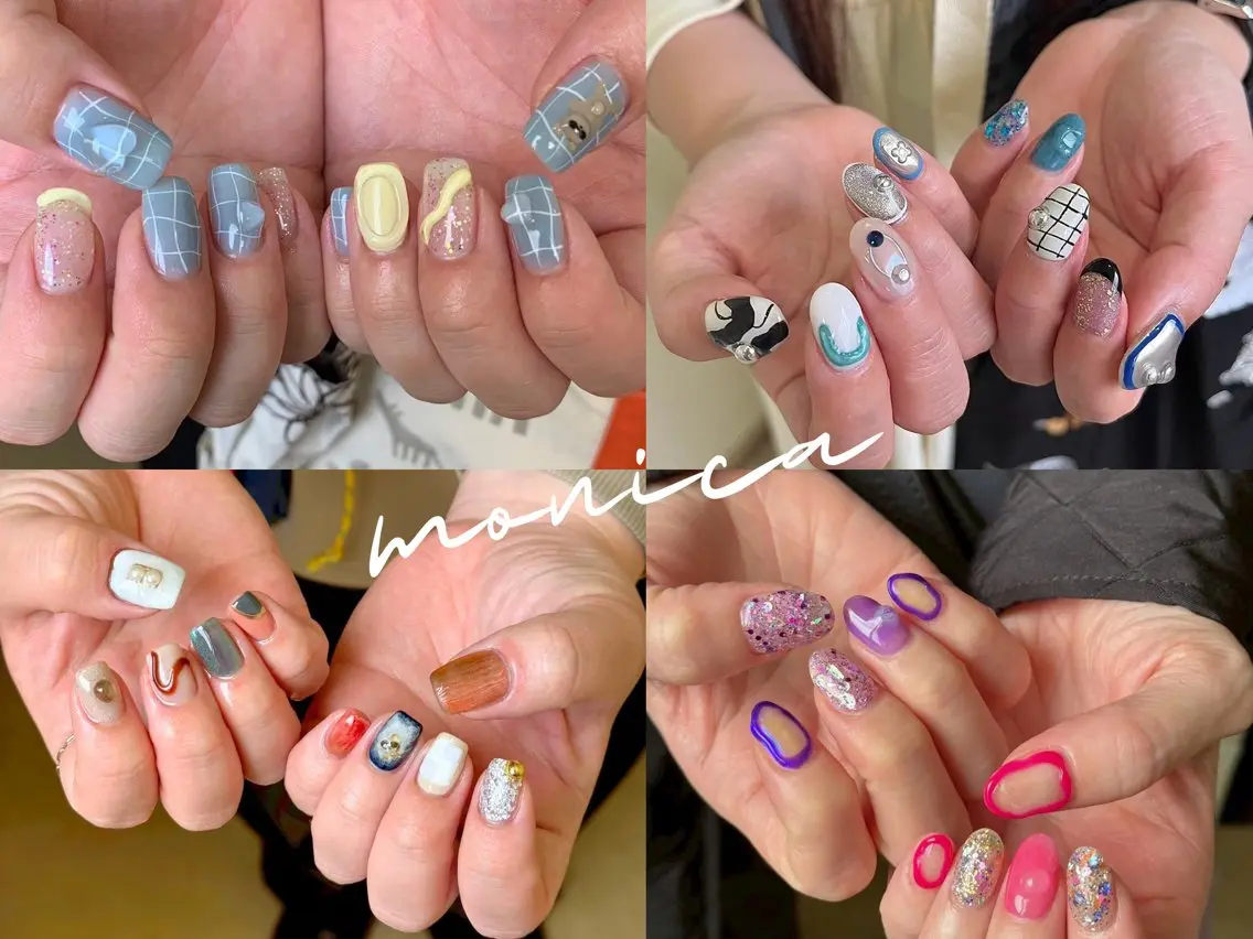 ミニモ限定価格💙HANDorFOOT💛1番人気/お持込みdesign■付替時オフ無料の写真