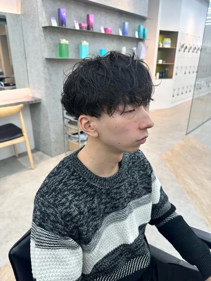 パーマ メンズ メンズパーマ カット パーマ カット🔥パーマ特化 fifthりょう🔥のヘアスタイル