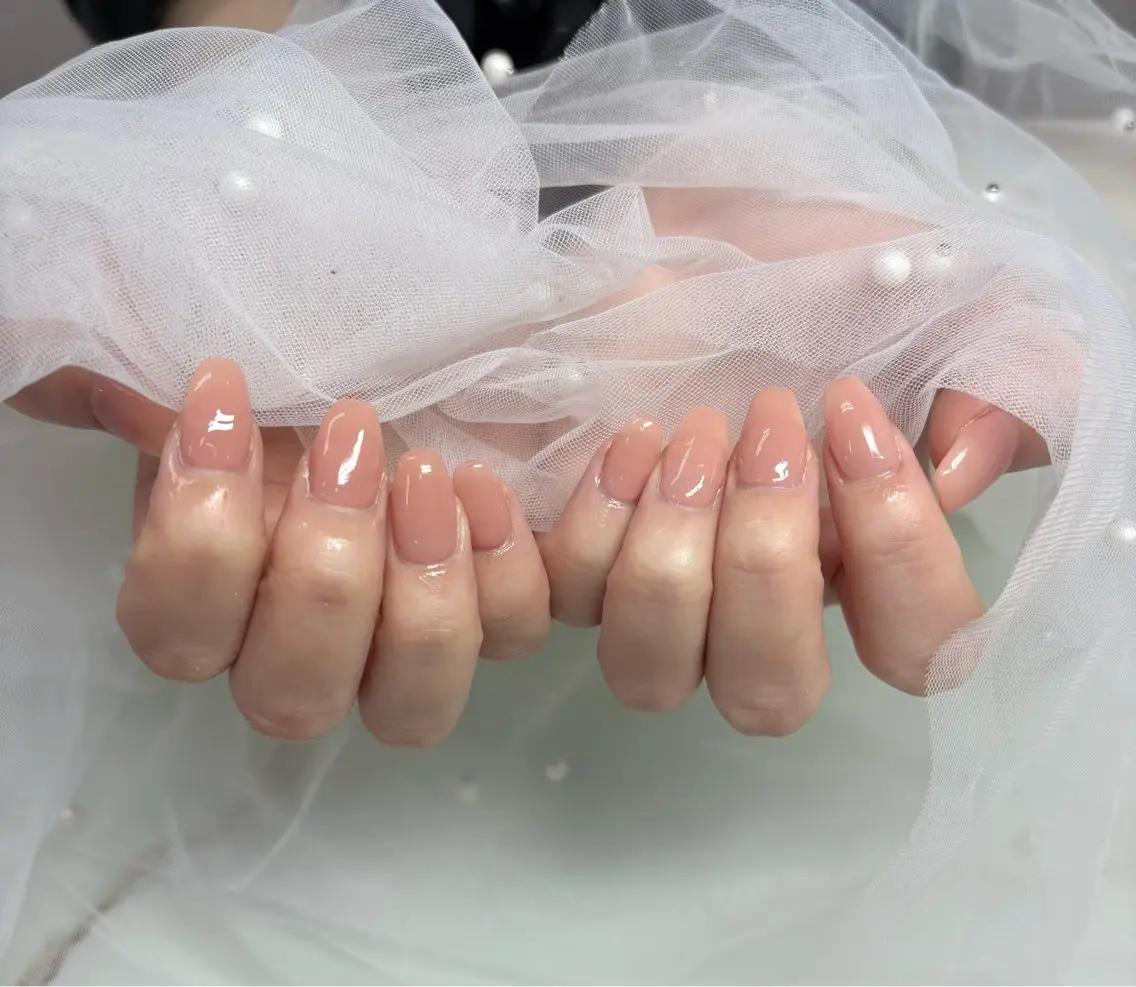 オフありHAND【艶色ワンカラー/ラメグラデーション】の写真
