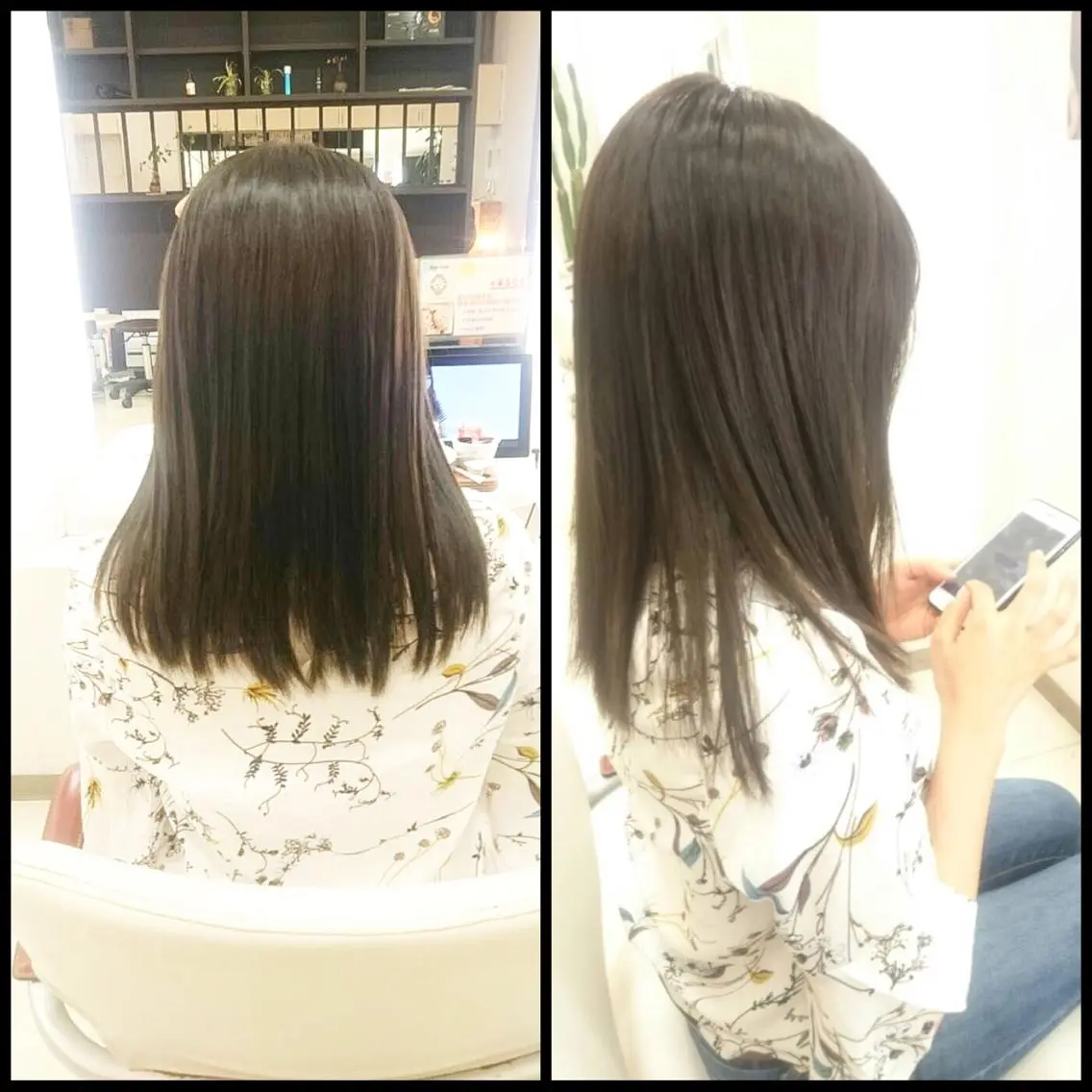 セミロング カラー アッシュ カット ヘアカラー トリートメント Hair VERDEのヘアスタイル