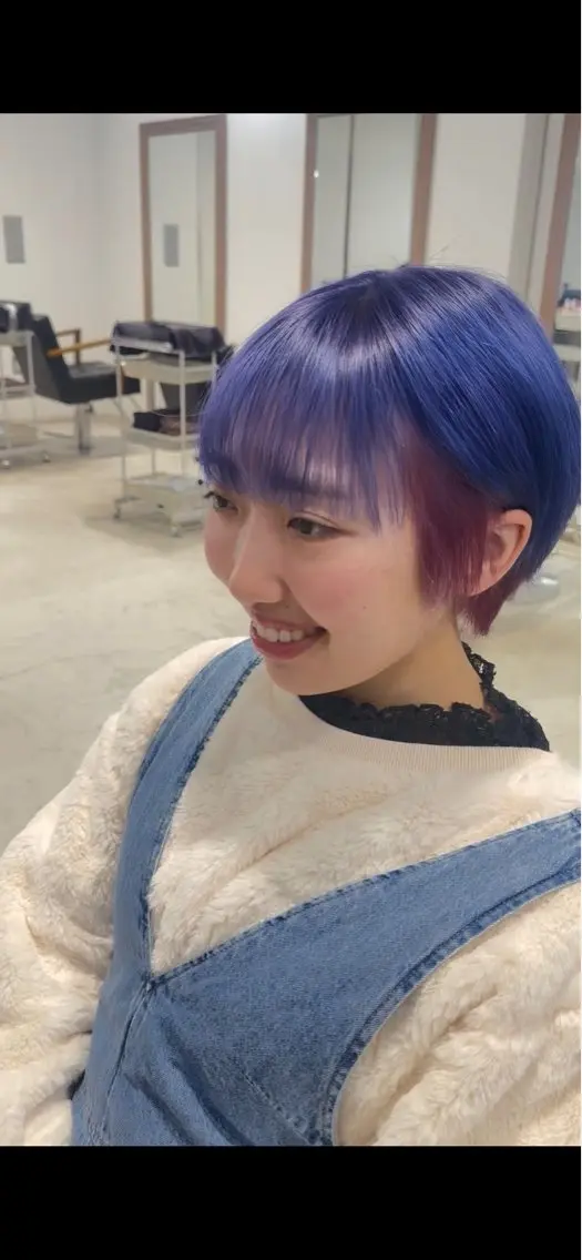 ミディアム カラー ブリーチ デザインカラー ハイトーンカラー インナーカラー ピンクカラー 髙木 利央のヘアスタイル