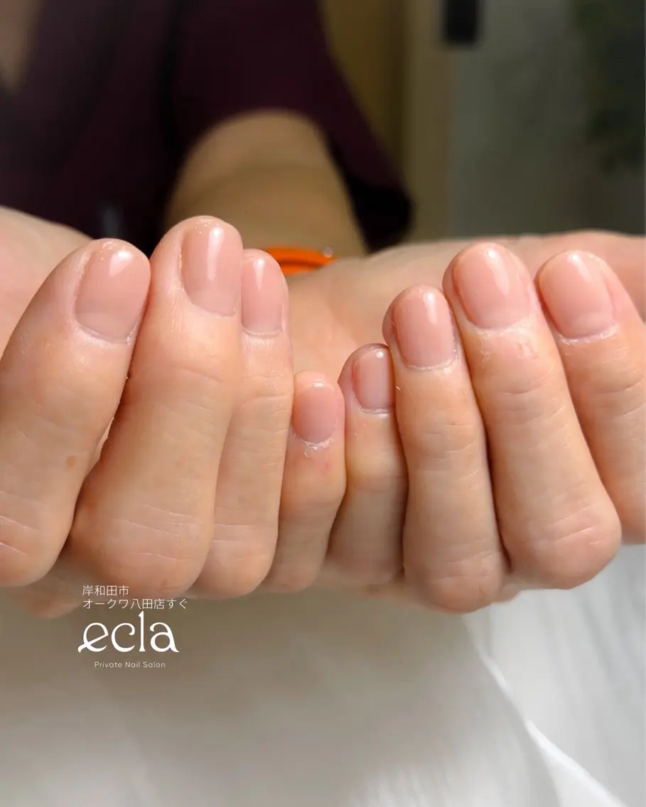 ネイル フットネイル ワンカラーネイル ピンク Nail Salon ecla 〜エクラ〜のネイルデザイン