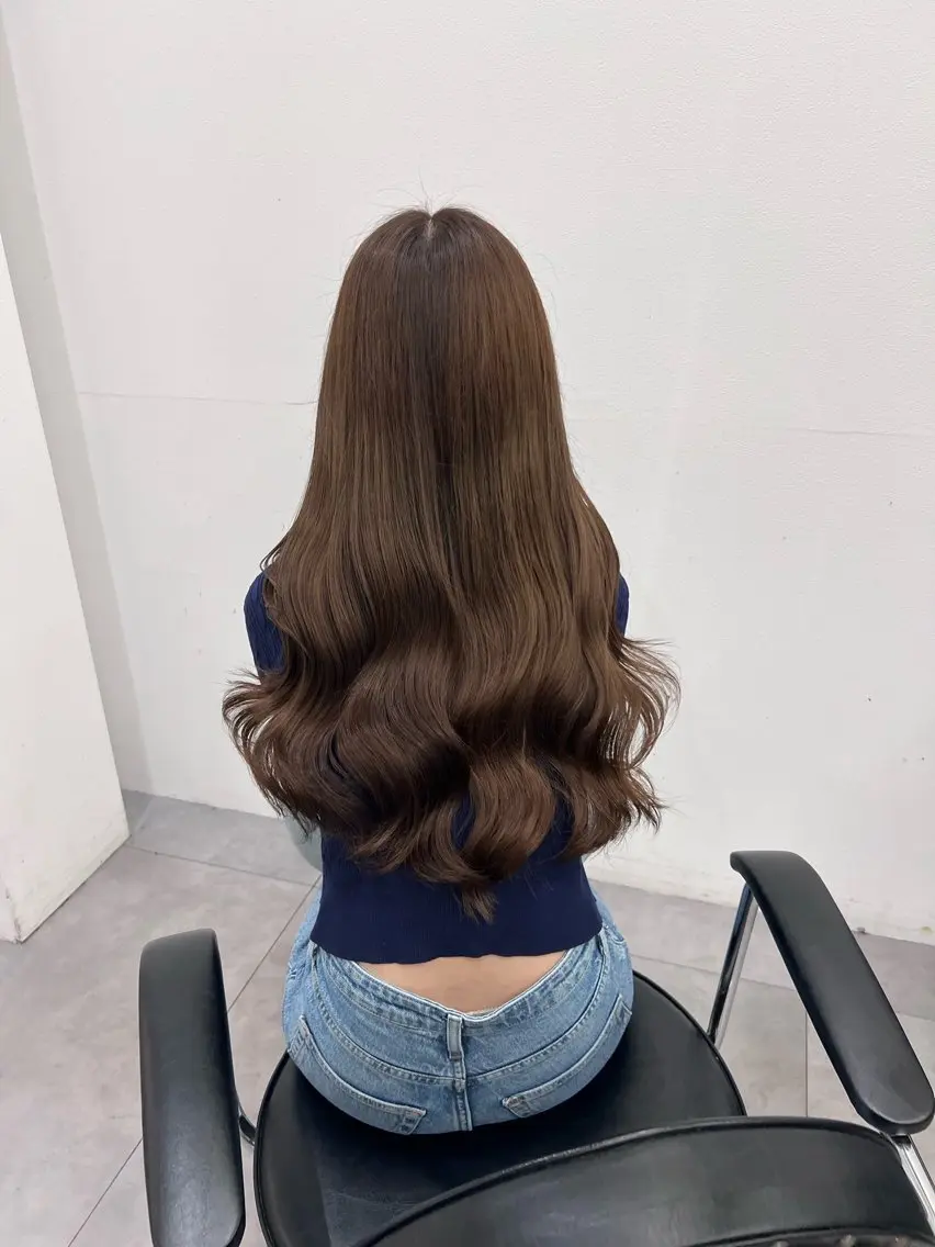 ロング カット ヘアカラー トリートメント しゅういち/赤み消し カラー特化のヘアスタイル