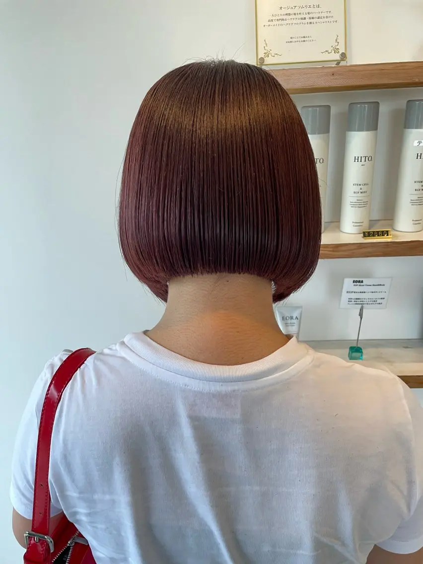 ショート ボブ カット ヘッドスパ 藤村 翔充のヘアスタイル