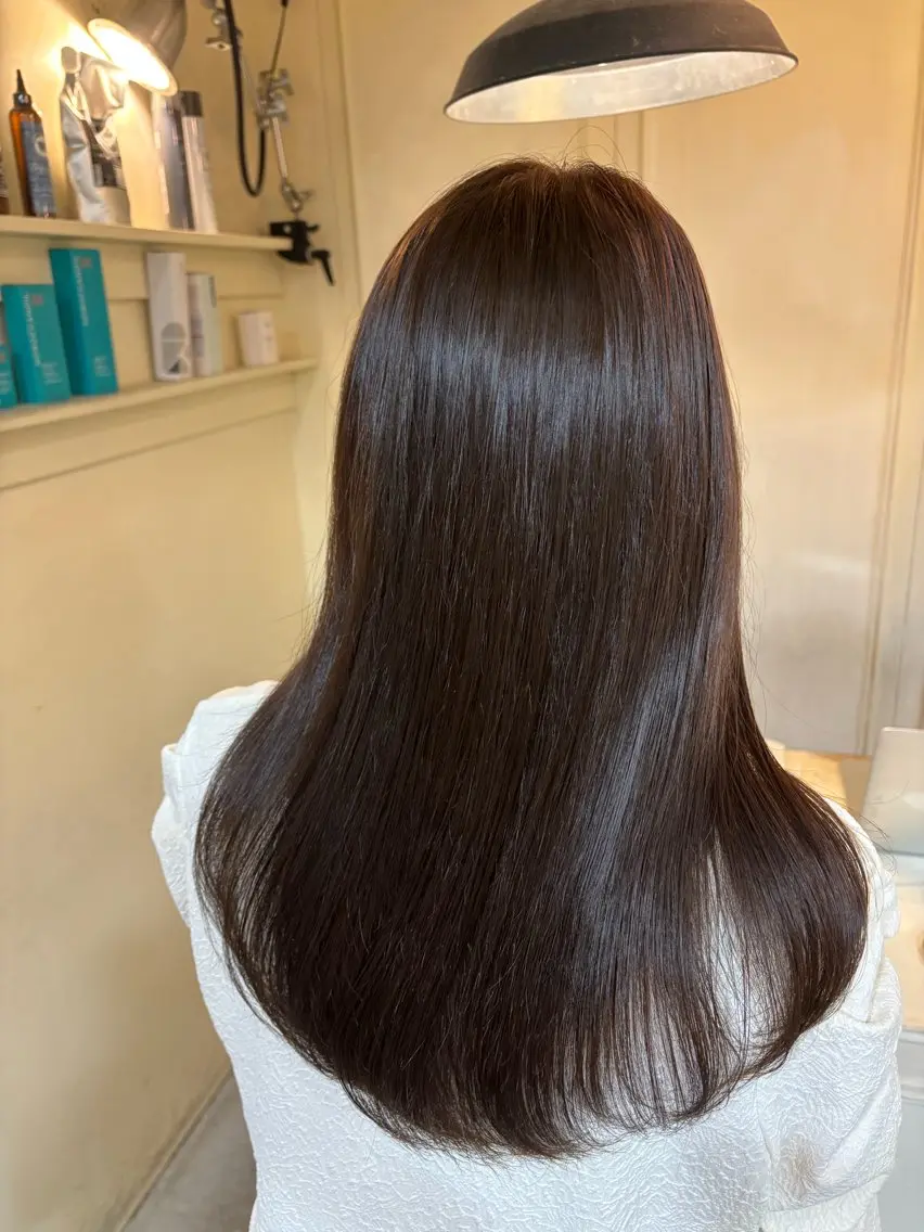セミロング ヘアカラー トリートメント 《ro-ro》 みゆのヘアスタイル