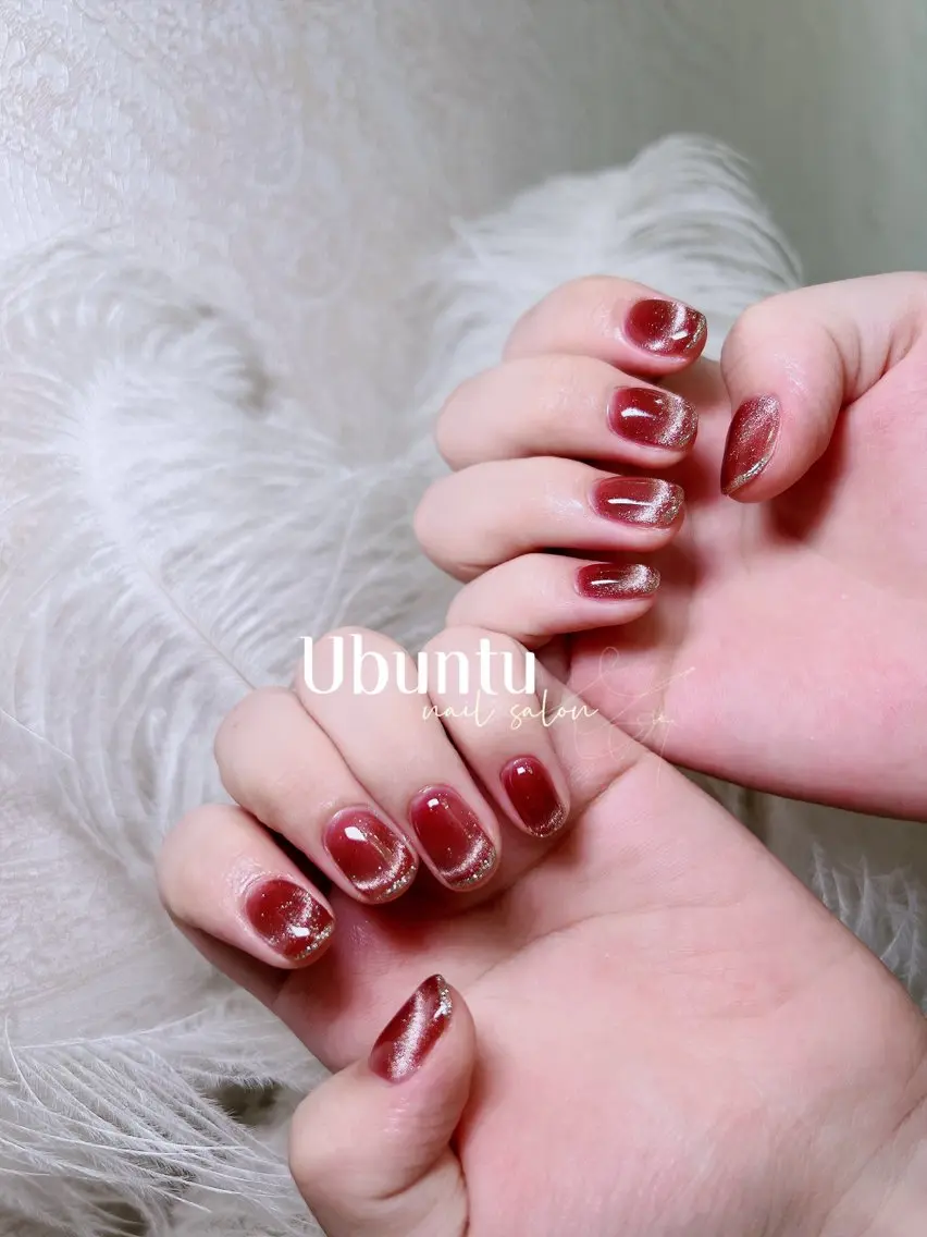 ネイル フレンチネイル マグネットネイル マグネットフレンチ Ubuntu🎀 ネイルサロン✨のネイルデザイン