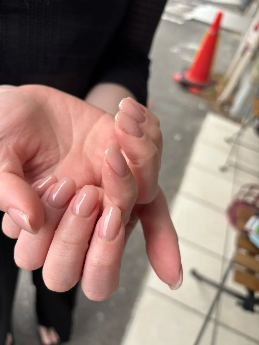 ネイル ワンカラーネイル シンプルネイル ulu  nail. haruのネイルデザイン