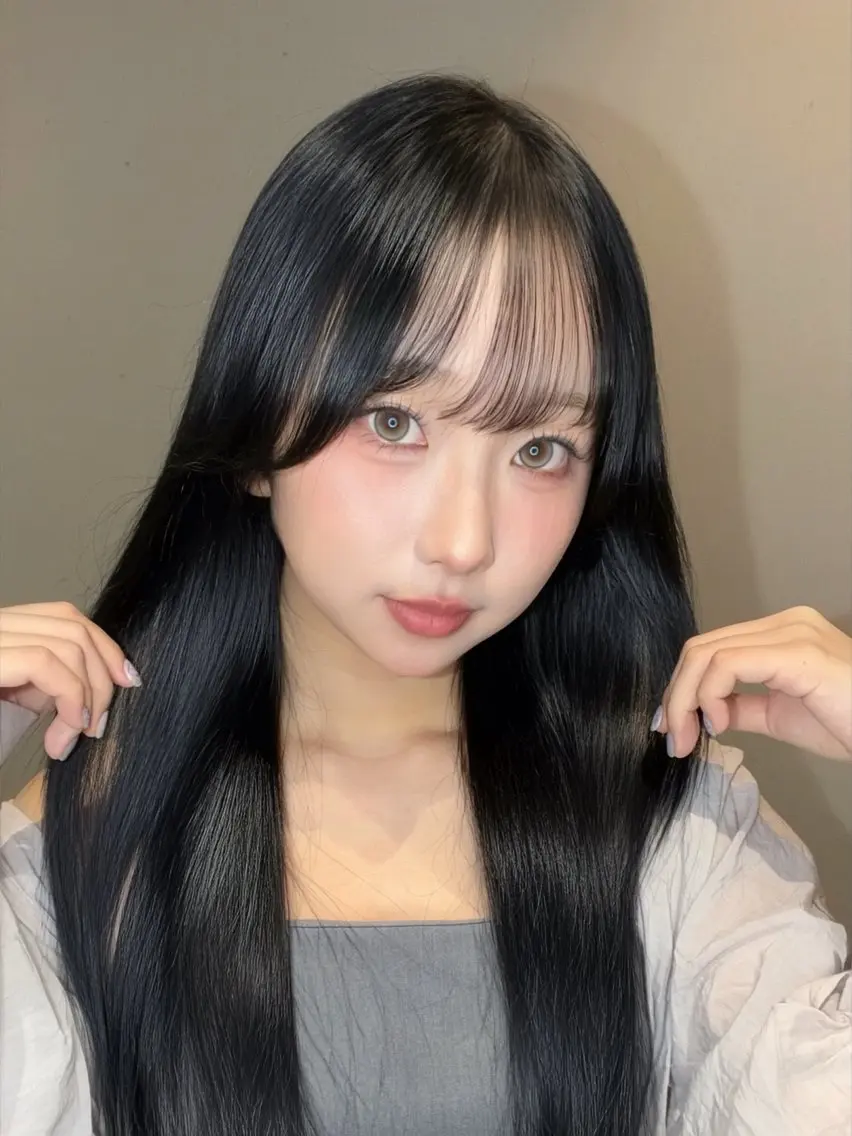 ロング 髪質改善 ヘアカラー トリートメント 髪質改善/shuki 韓国/代表取締役のヘアスタイル