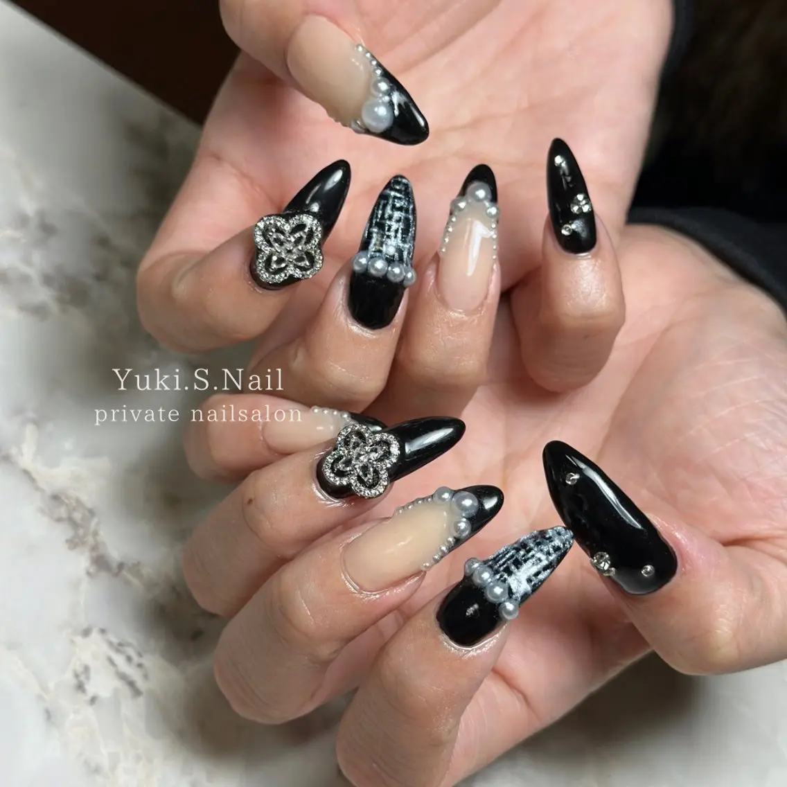 ロング ハンドネイル Yuki S.Nailのネイルデザイン