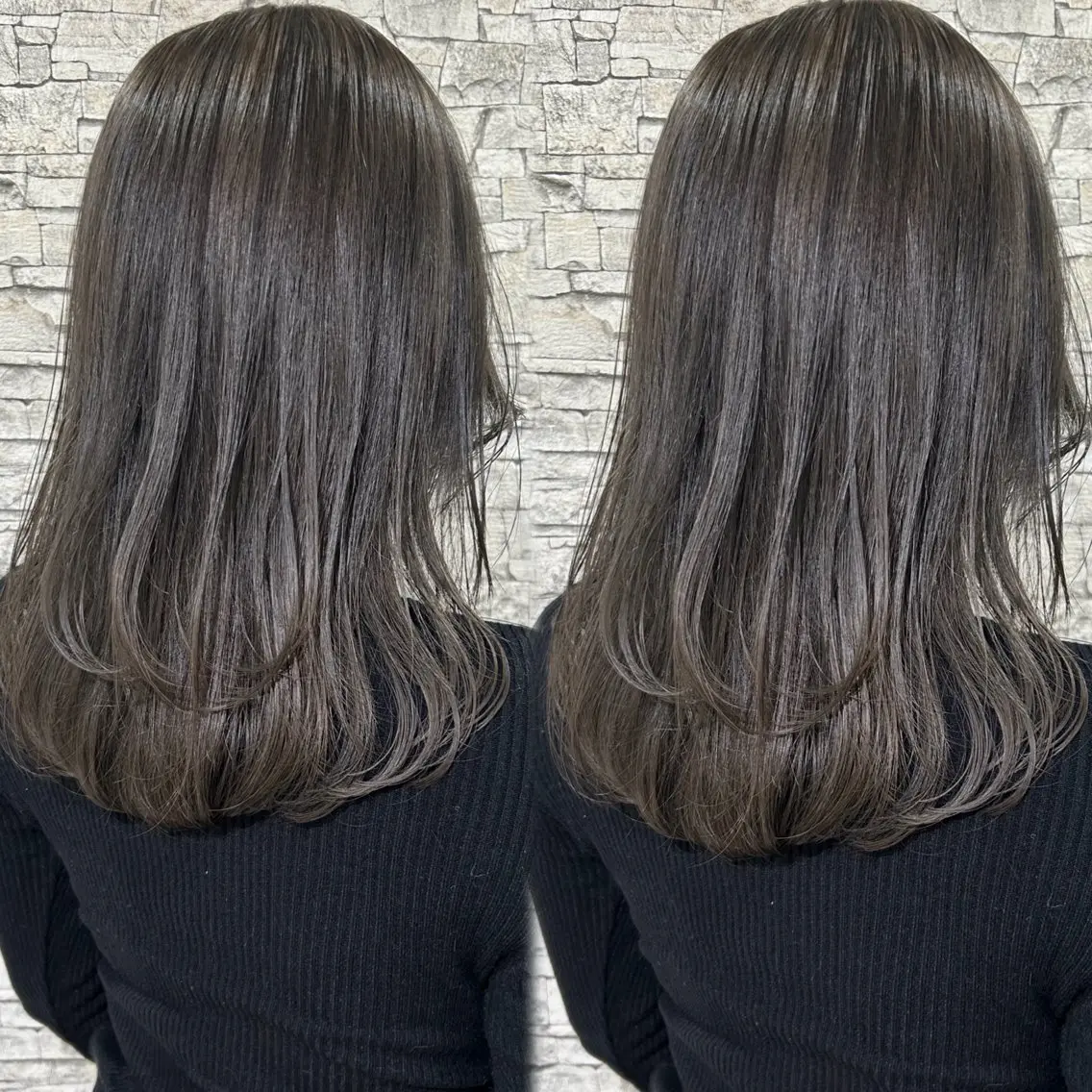 セミロング カラー カット ヘアカラー トリートメント 髪質改善will hairdesignのヘアスタイル