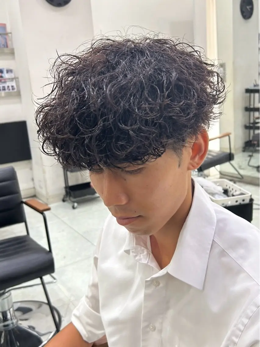 パーマ メンズ 静岡 / 毛流れ特化 /下居真大のヘアスタイル