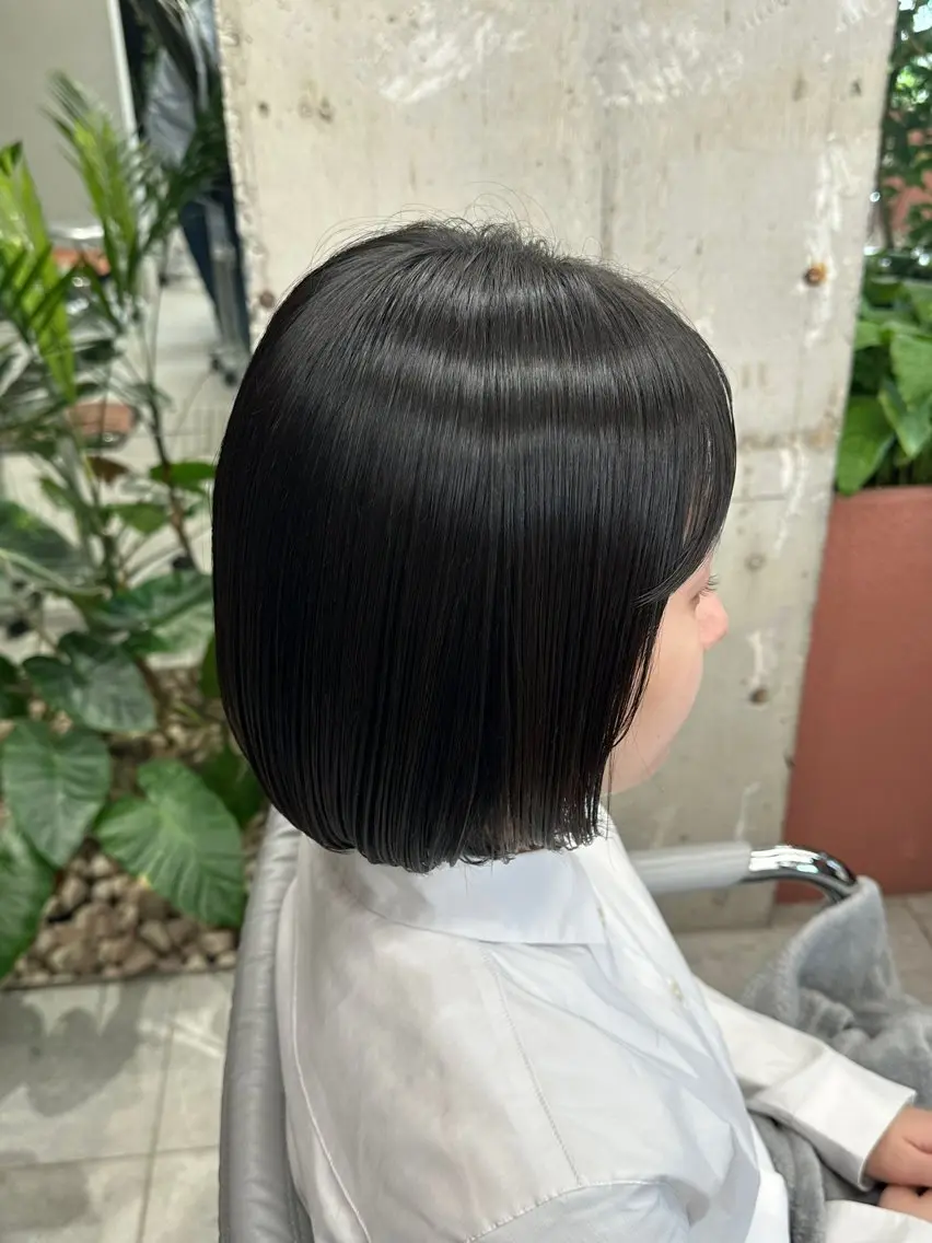 🍊ボブカット+シャンプー🫧‪  ※顎下から肩上のみの写真