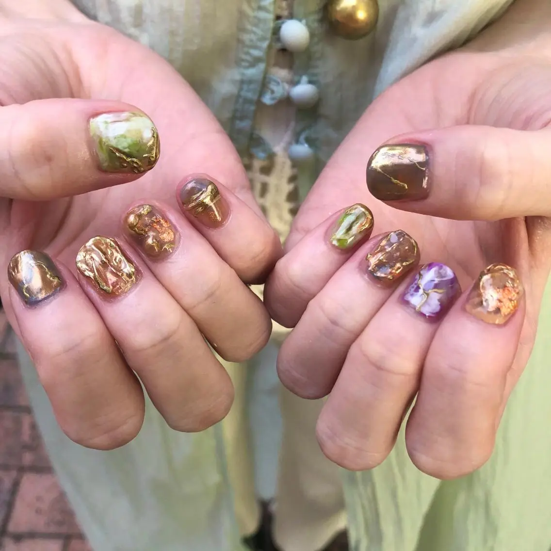 ネイル ニュアンスネイル ハンドネイル Kureha/ネイル トレンドヘアのネイルデザイン