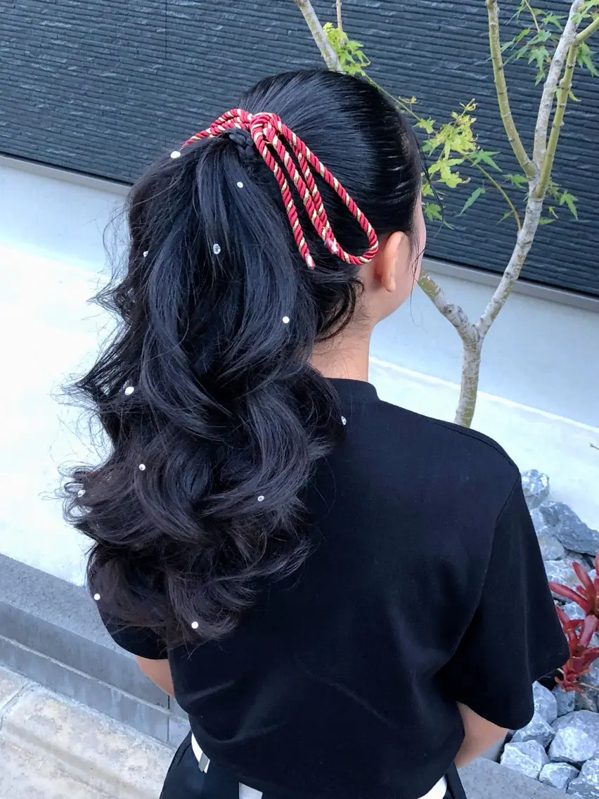 ロング ヘアアレンジ Primus ﾌﾟﾘﾑｽのマツエク・マツパデザイン