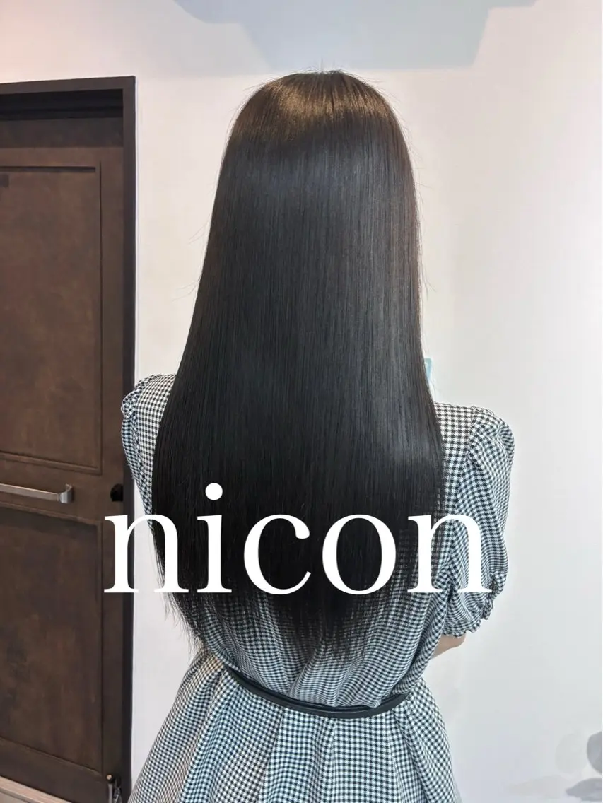 ロング カット 縮毛矯正 トリートメント 髪質改善 髪質改善カラーのヘアスタイル