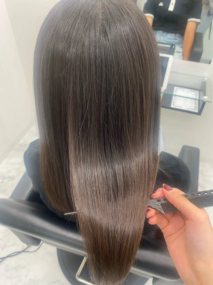 セミロング トリートメント 酸熱トリートメント トリートメント 髪質改善サロン🫧 セキチサトのヘアスタイル