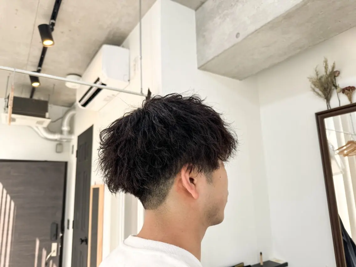 ショート メンズ メンズパーマ 椎葉 祐也のヘアスタイル