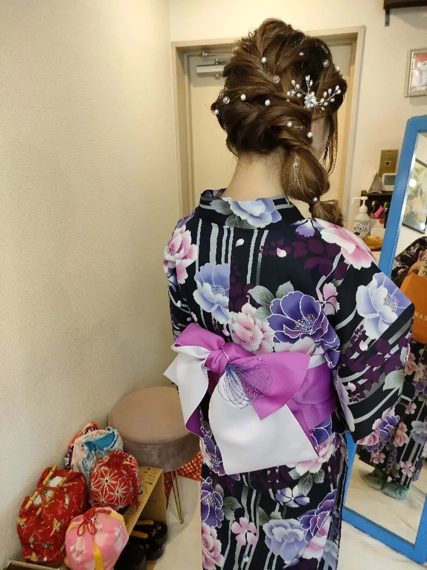 ヘアアレンジ 着付け HempBeauty 浅野アサミのヘアスタイル