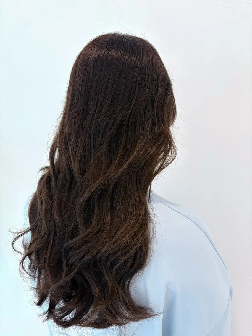 ロング カラー moi Blanc/ Aoyagiのヘアスタイル