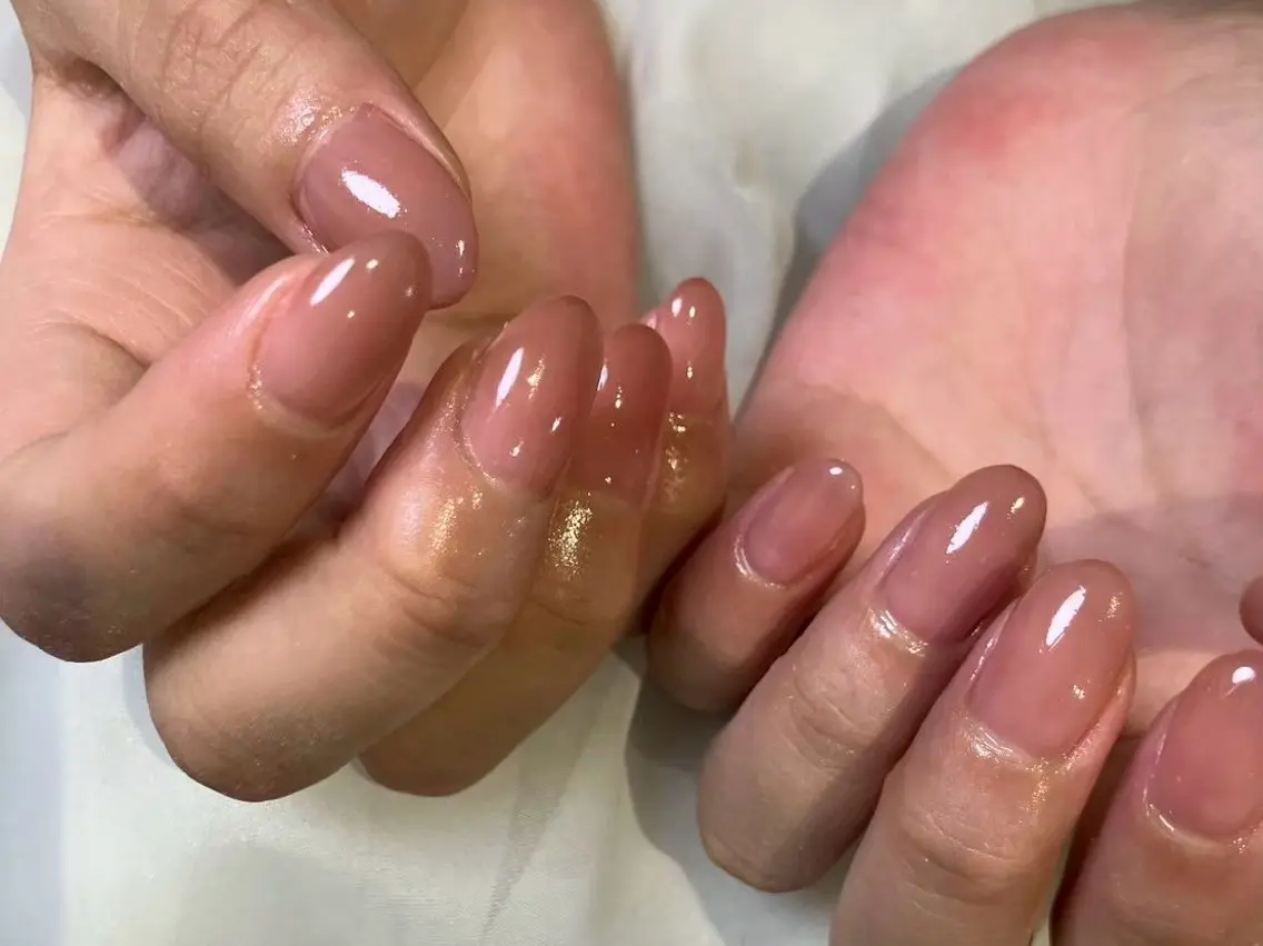 ネイル グラデーション ニュアンスネイル オフィスネイル シンプルネイル ハンドネイル Nail Salon Luanaのネイルデザイン