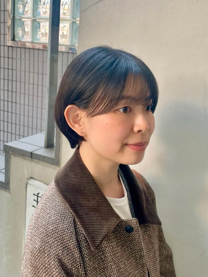 ショート カラー ショートヘア カット トリートメント ショート/ボブ/ 透明感カラー/ほのかのヘアスタイル