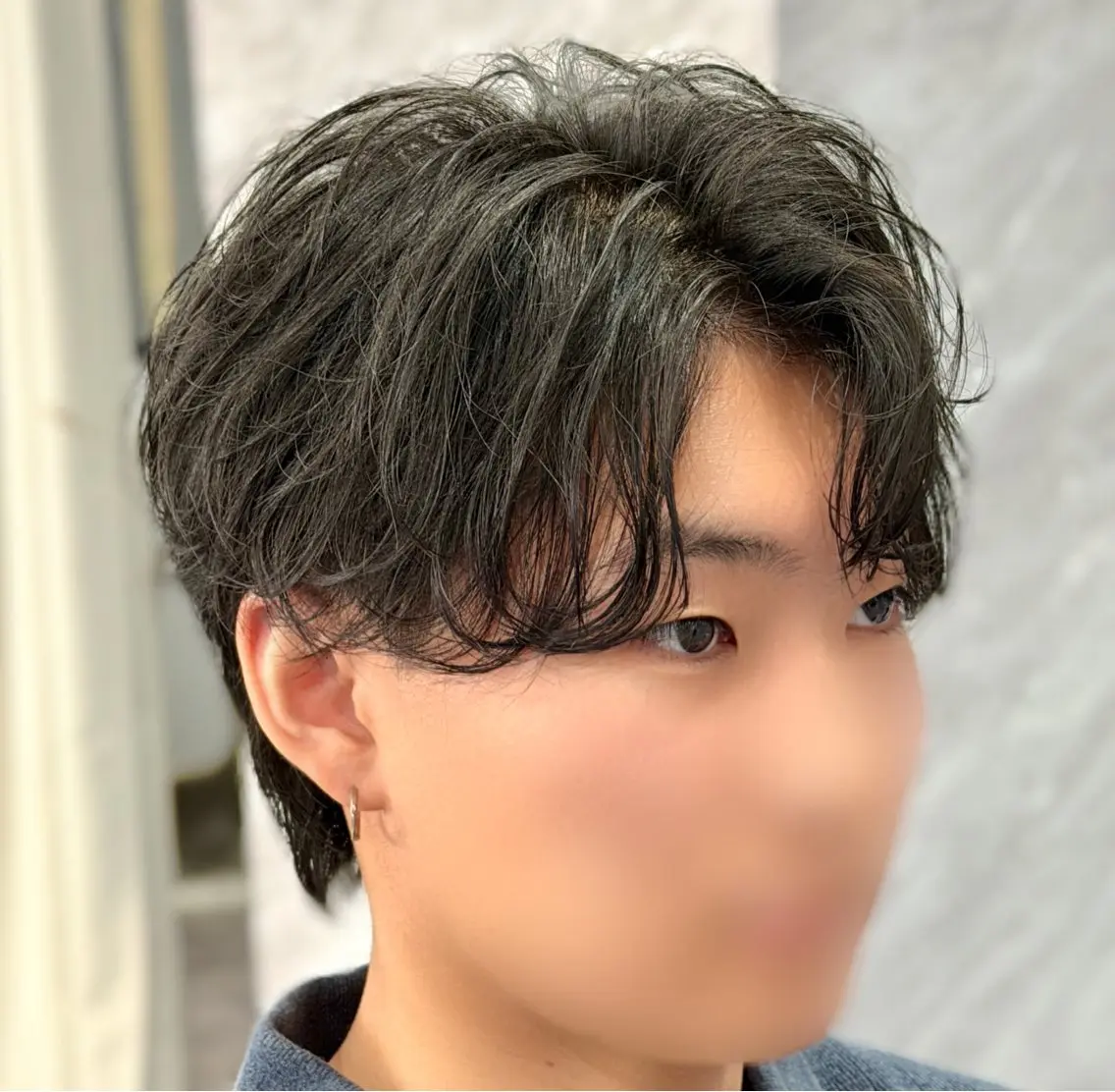 メンズ メンズパーマ ulus kobe 藤枝大地のヘアスタイル