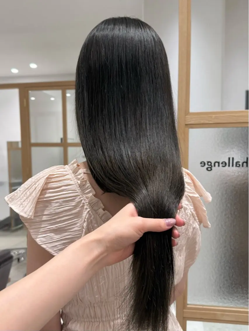 ロング カット ヘアカラー 縮毛矯正 トリートメント 𓍯柔らかhair 𓍯 yukinoのヘアスタイル
