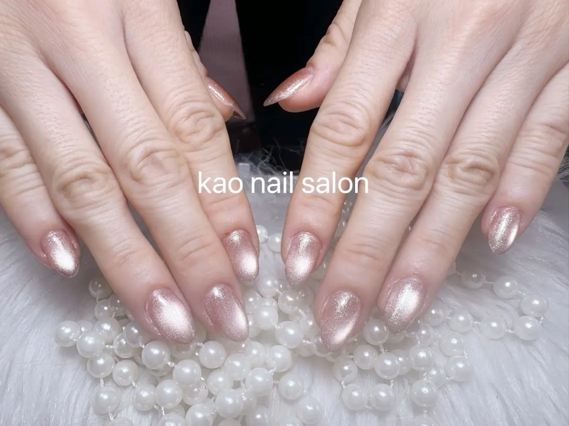 ネイル ハンドネイル kao nail マグネット/長さだしのネイルデザイン