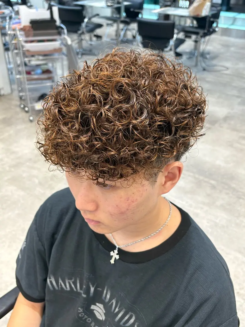 パーマ メンズ カット パーマ fifth 武正 琉生のヘアスタイル