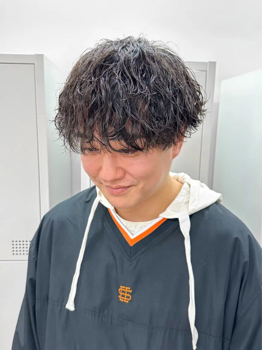 ショート パーマ メンズ カット パーマ メンズパーマ メンズ特化ryoのヘアスタイル