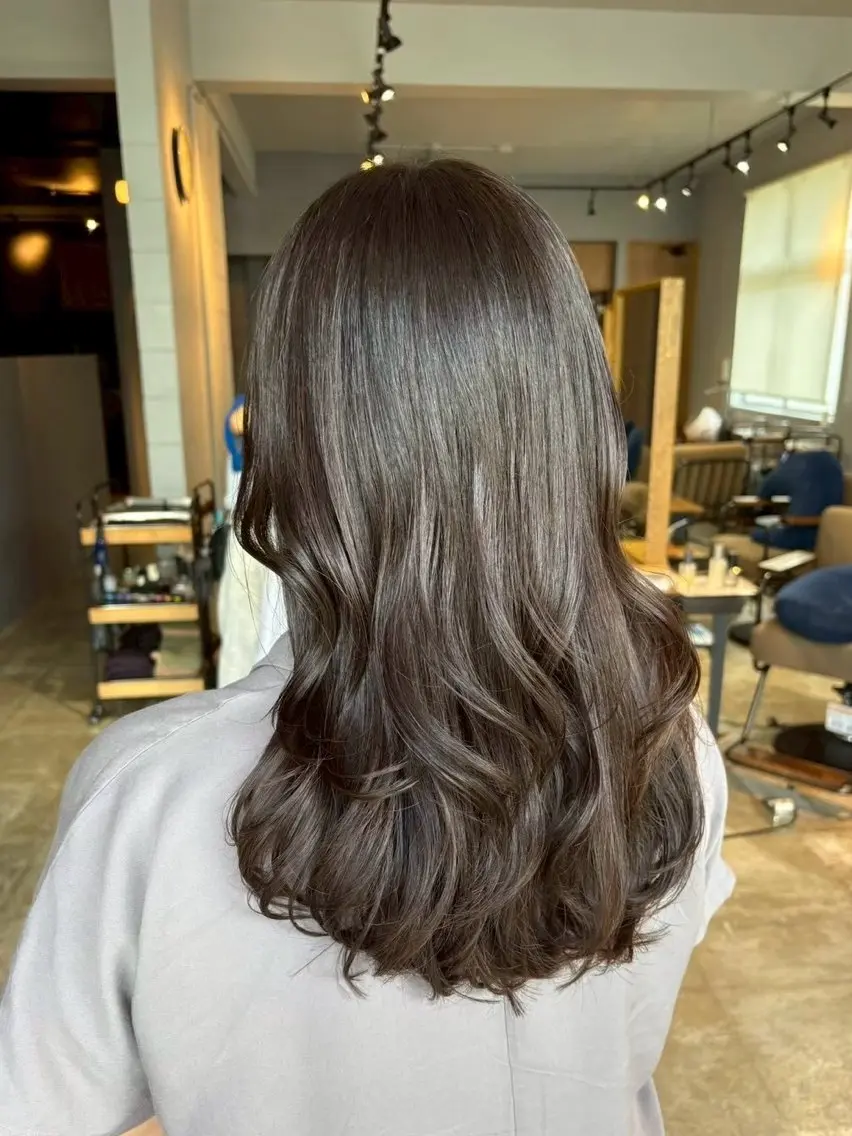 ロング カラー ヘアカラー トリートメント ruup  Aru みさきのヘアスタイル