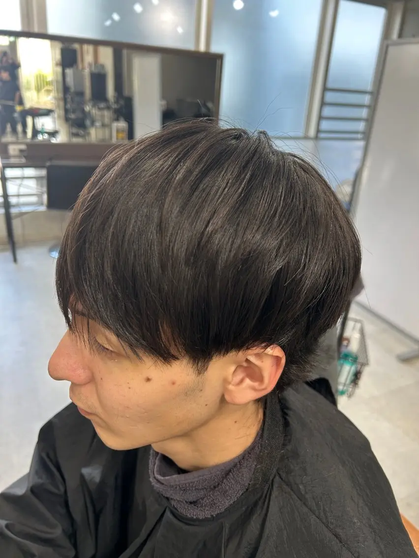 メンズ カット 縮毛矯正 トリートメント ヘッドスパ ヘアセット カズキ🌼曲がる 縮毛矯正のヘアスタイル