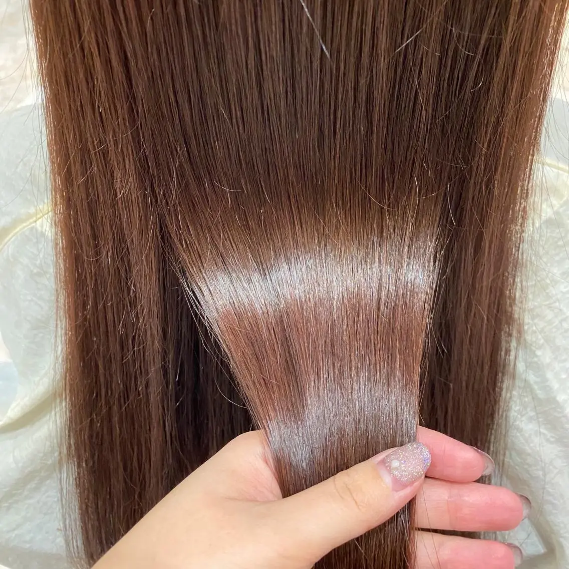 ロング カラー カット ヘアカラー トリートメント 🫧透け感⋆艶髪💎 山口アヤカのヘアスタイル