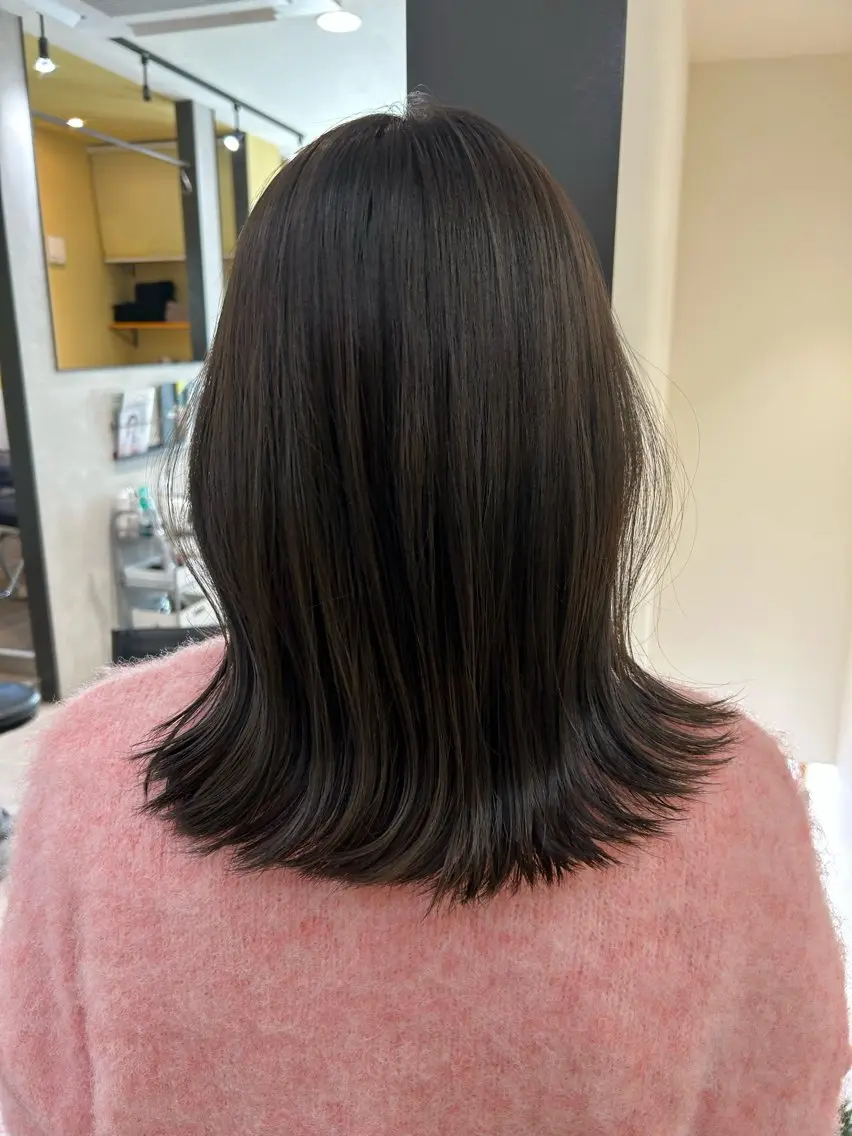 ロング カラー 透明感カラー グレージュ オリーブグレージュ オリーブグレー hubhair レイヤー/透明感のヘアスタイル