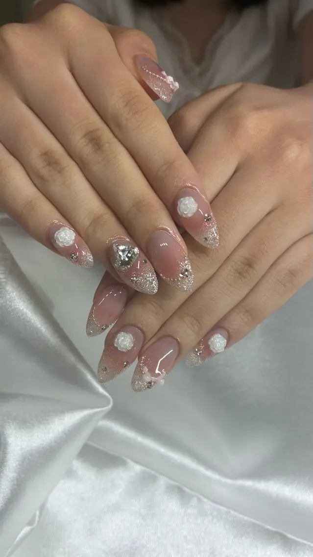 ネイル ハート ハンドネイル Risa 京都河原町nailのネイルデザイン