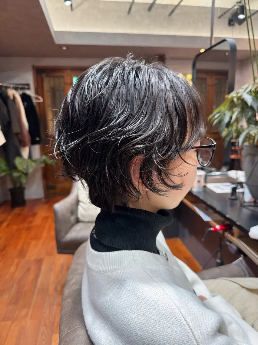 🩶カット+ナチュラルパーマ🩶【流れ・ボリュームが欲しい方向け】の写真