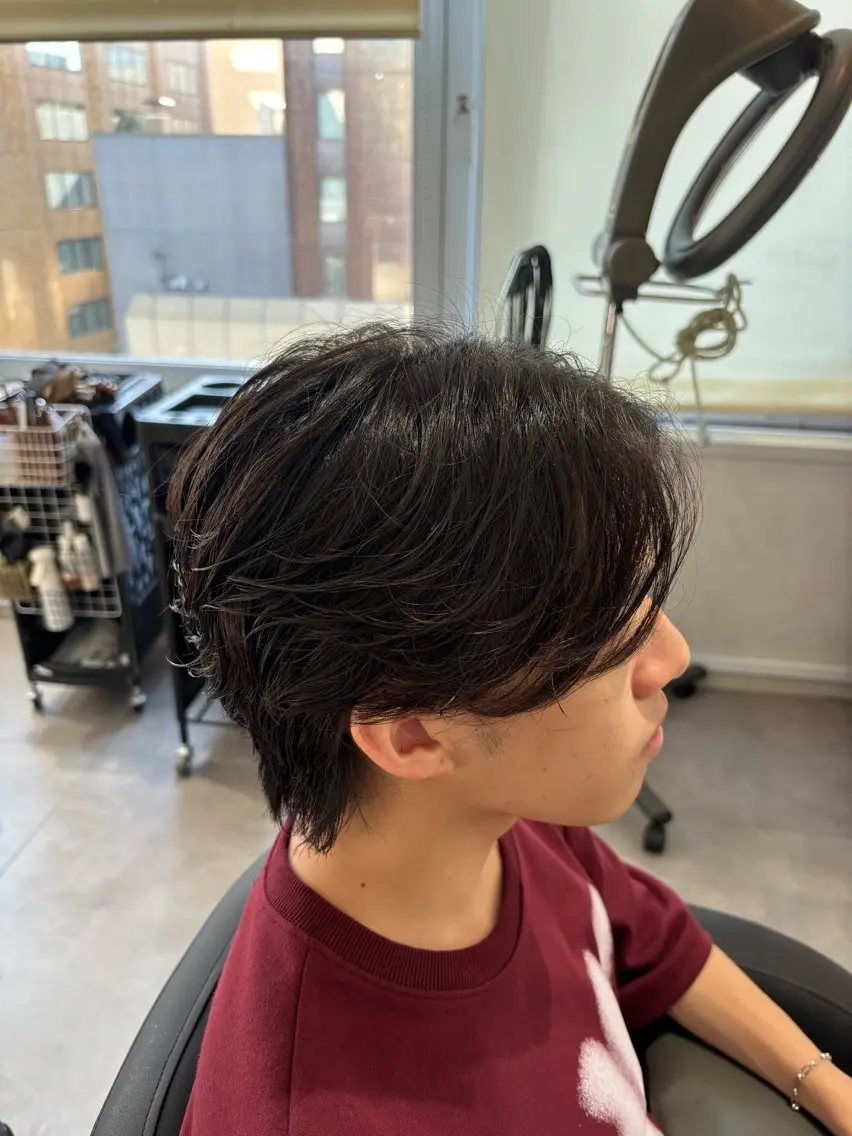 パーマ メンズ メンズパーマ 神 真騎斗のヘアスタイル