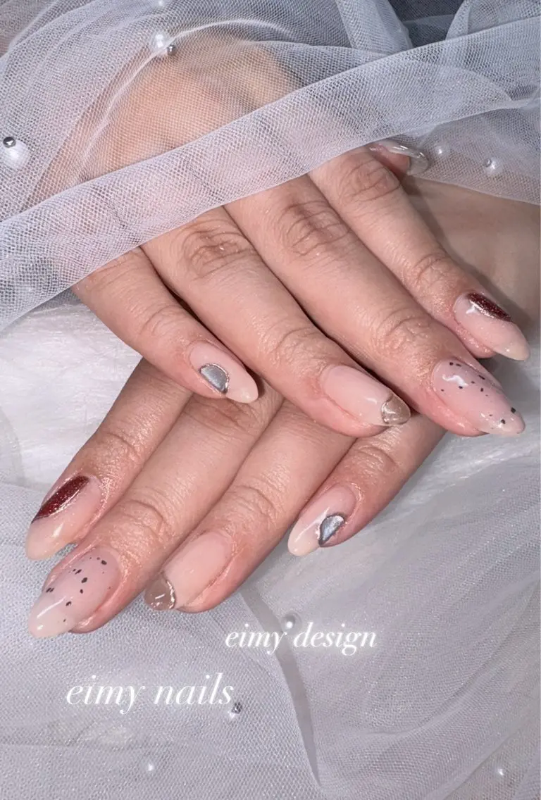 ネイル フラッシュネイル フラッシュマグ マグネットネイル ハンドネイル eimy nails♡のネイルデザイン