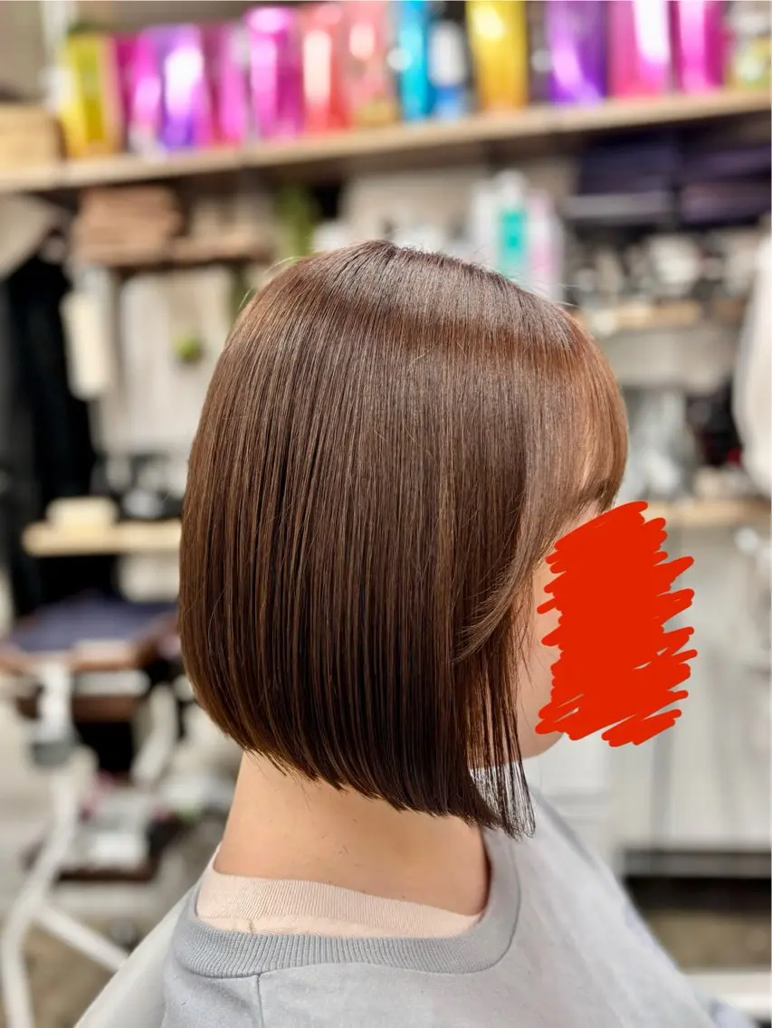 ミディアム ボブ アールグランデ あやのヘアスタイル
