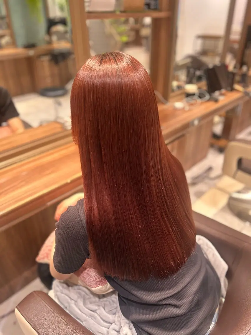 セミロング カットマン💎& 透明感カラー✨レオのヘアスタイル