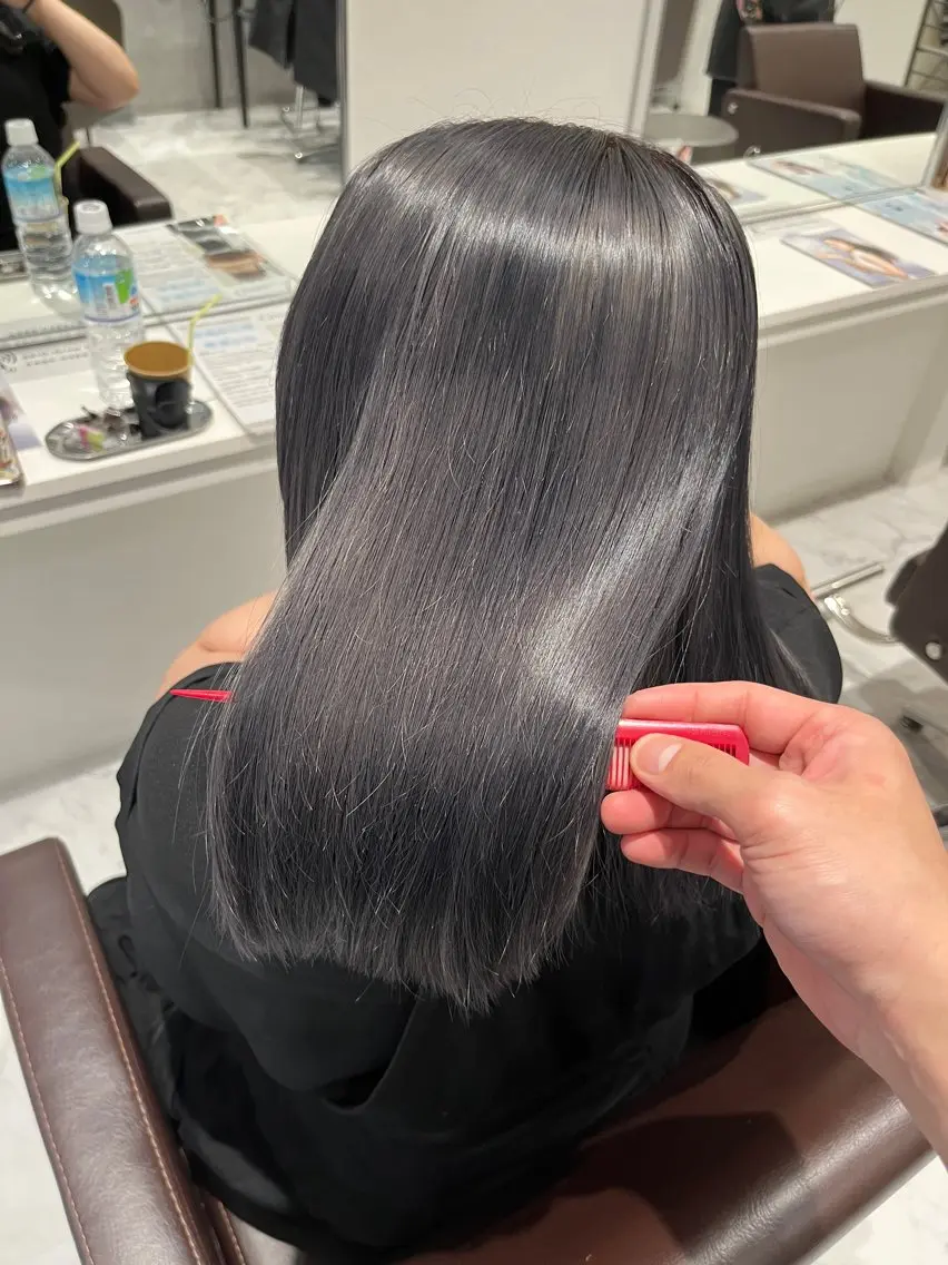 ミディアム カラー ヘアカラー Grow by NYNY 坂本 理輝のヘアスタイル