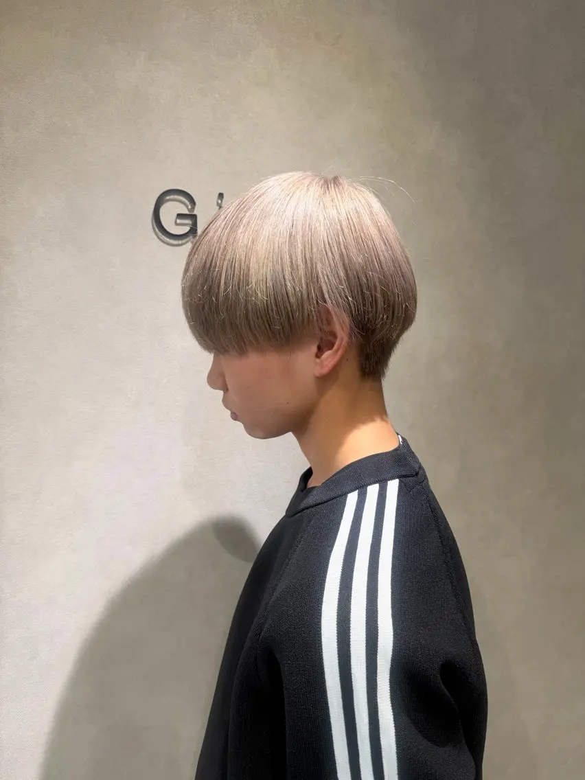 メンズ ヘアカラー トリートメント ケアブリーチ GiseLゆうたのヘアスタイル