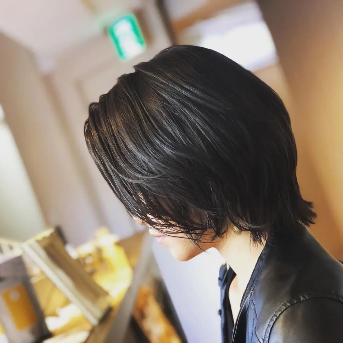 ショート カラー 坂上 里果のヘアスタイル