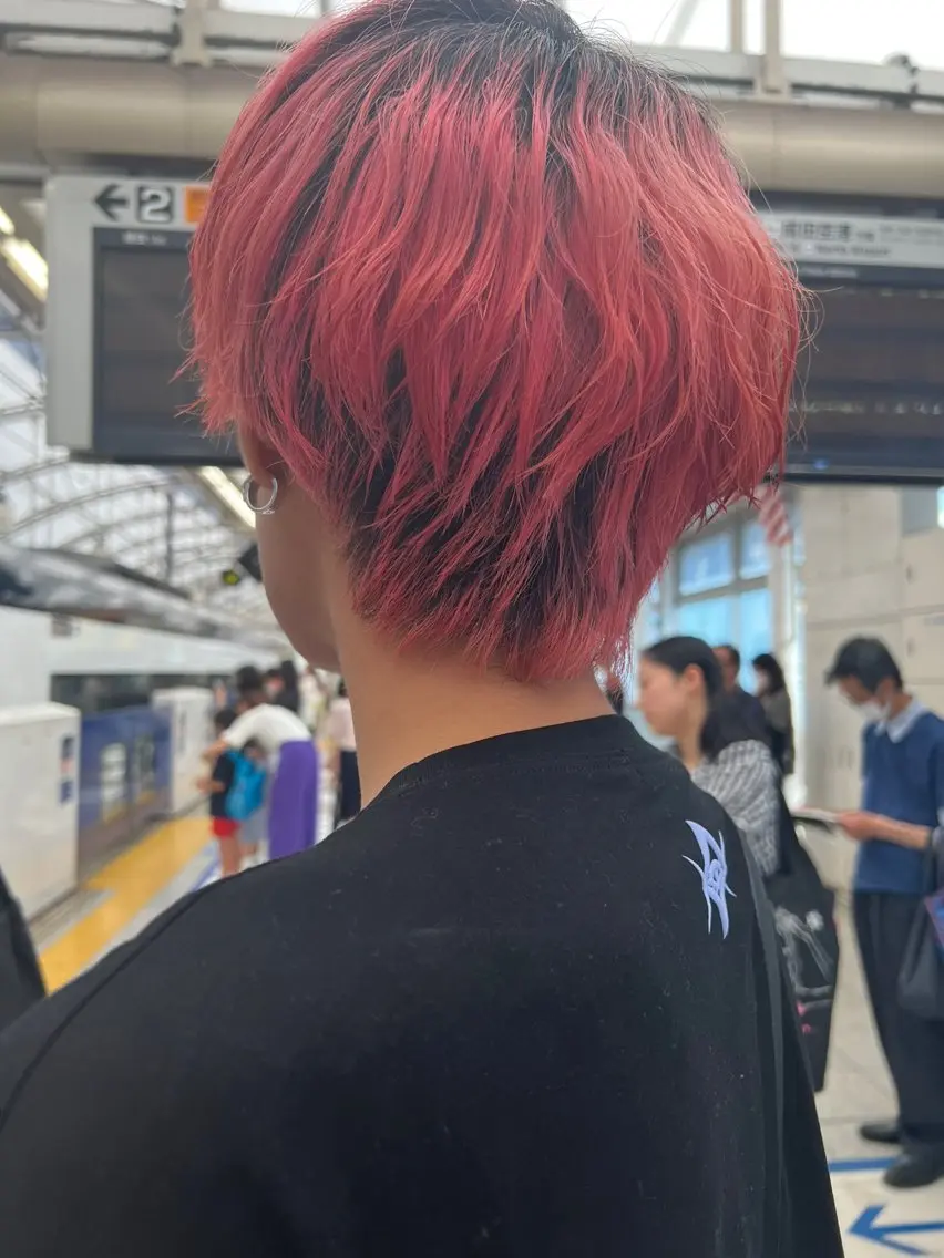 メンズ メンズブリーチ マッシュ M.Fe's はるな 🖤メンズカット募集のヘアスタイル