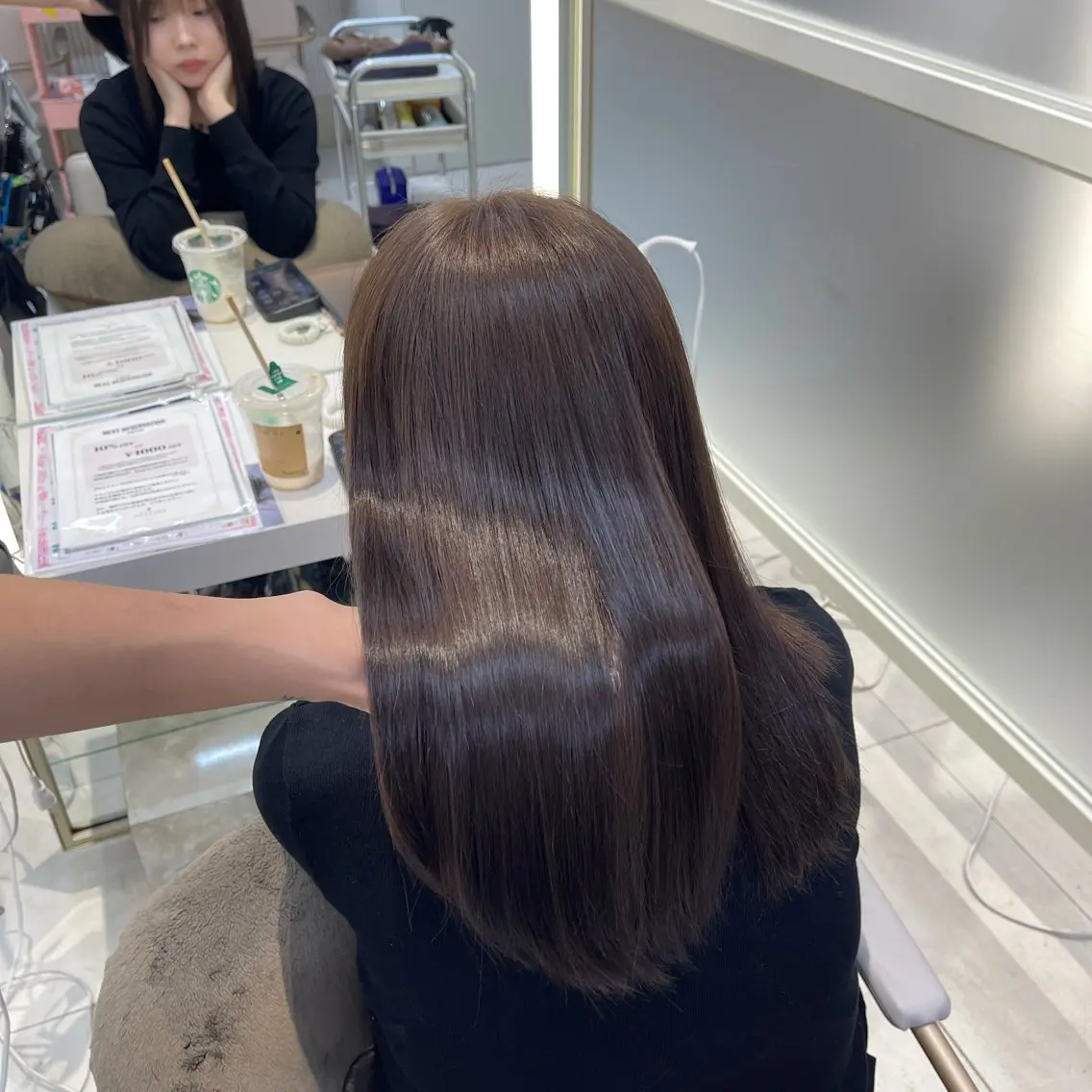 セミロング カラー Hina🫧透明感 /上品/モテ🫧のヘアスタイル