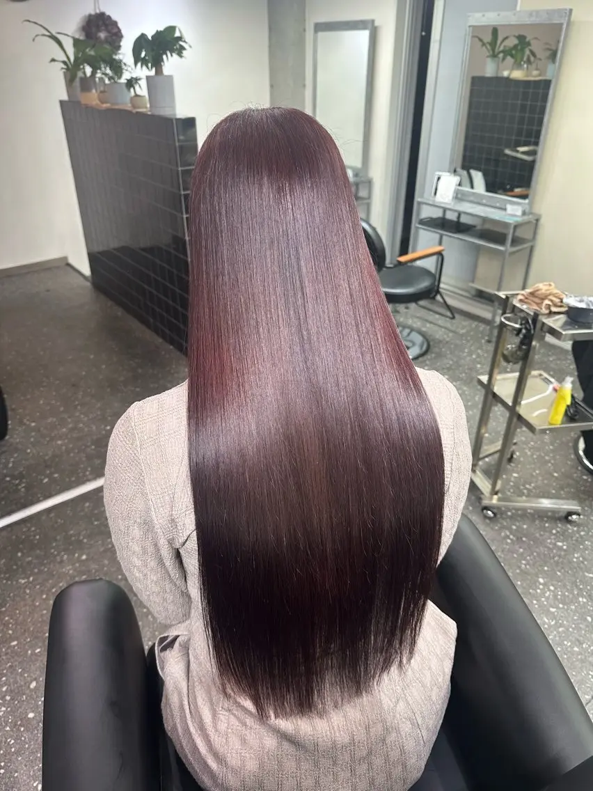ロング カラー カット ヘアカラー トリートメント 髪質改善⭐️縮毛矯正 中野⭐️Rinaのヘアスタイル