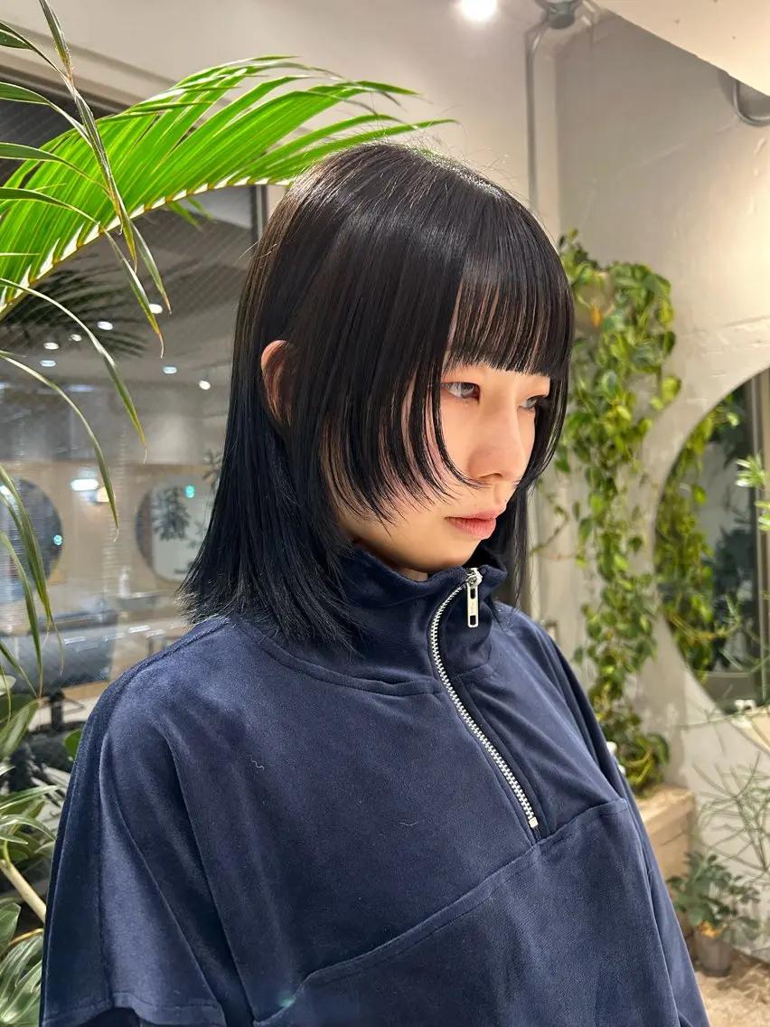 ミディアム カラー カット ヘアカラー トリートメント 🦖ミニボブ/ボブ /MOEKA🦕のヘアスタイル
