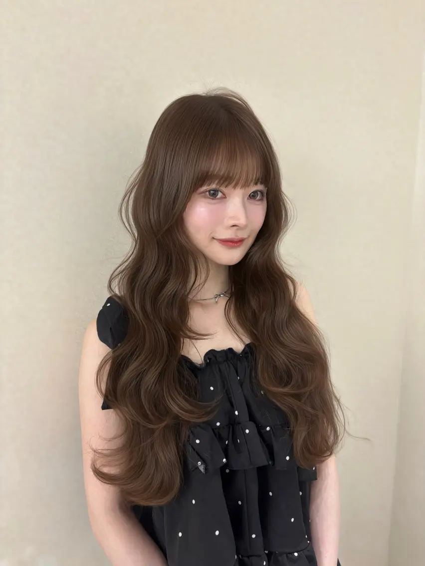 ロング レイヤーカット ロング 似合わせカット 小顔カット COA銀座　🤍 shionのヘアスタイル